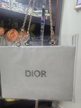 DIOR White Tote Bag